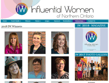 Tablet Screenshot of influentialwomen.ca